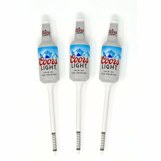 3 Coors Light Bobbers with white background