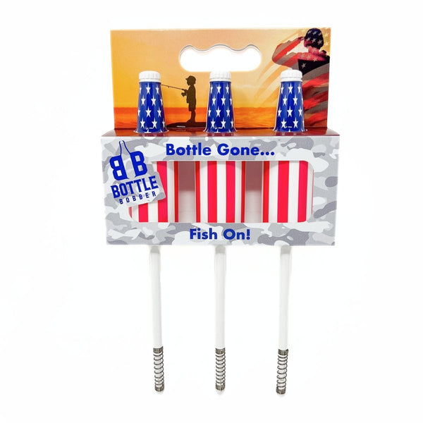 3 Pack American Flag USA Fishing Bobbers 3 Pack American Flag USA Fishing Bobbers