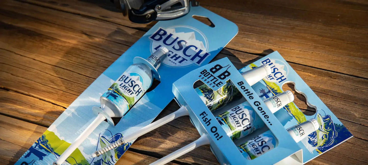 The Bottle Bobber Busch Light 1 Pack & Busch Light 3 Pack Best Fishing Bobbers