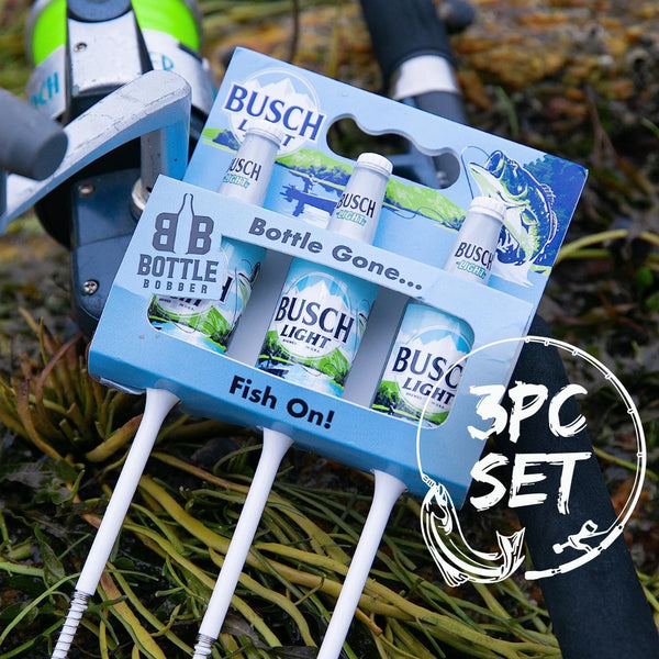 busch light fishing pole Busch Light Fishing Bobbers Limited Edition (3 Pack) – Funny Beer Bottle Lures – Premium Fishing Gift for