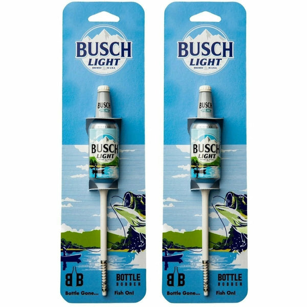 Busch Light Fishing Bobbers (2 Pack) – Fully Functional Beer Bottle Lures – Funny Fishing Gift for Men