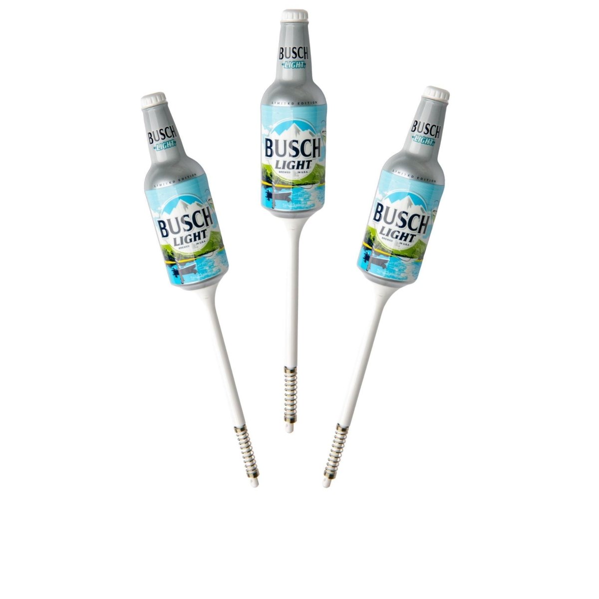 3-Pack Busch Light Bottle Bobbers — Officially Licensed Anheuser-Busch InBev product included in the Ultimate Dad's Fishing Kit bundle