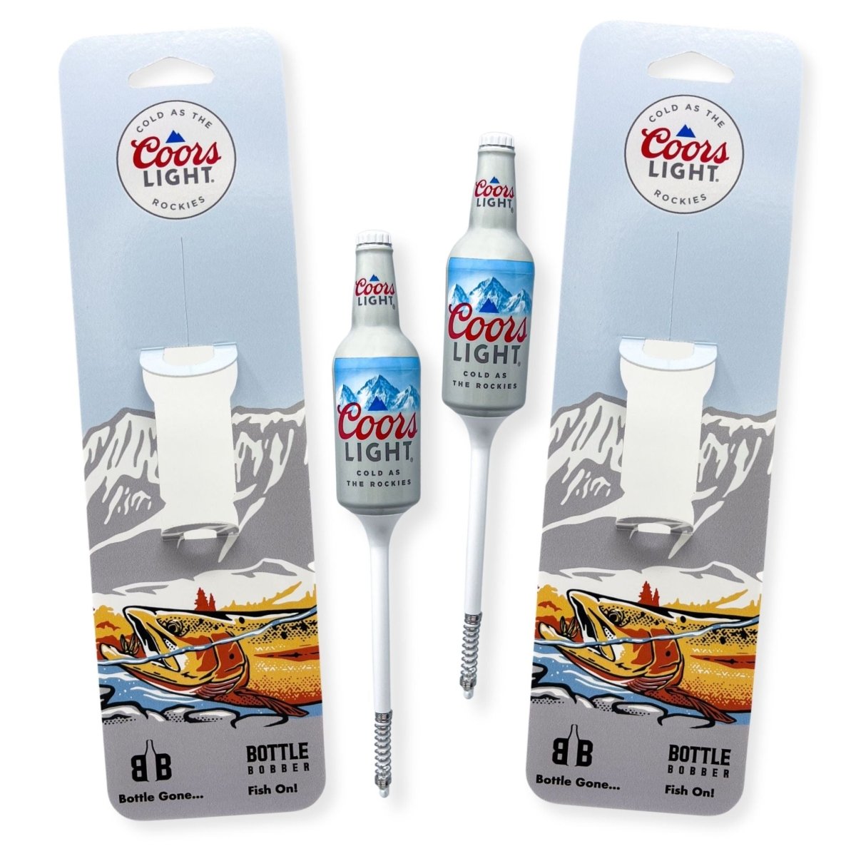 * NEW * Coors Light Trout Fishing Bottle Bobbers Limited Edition (2) 1 - Pack Fishing Bobber - Fishing Floats & Bobbers - Southern Bell Brands