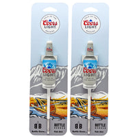 2 Pack Coors Light Fishing Bobbers - Premium Fishing Tackle