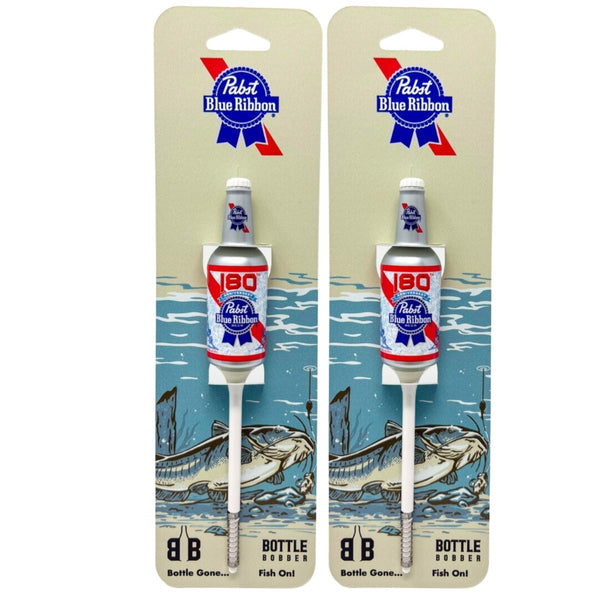 2 Pack Pabst Blue Ribbon PBR Fishing Bobbers - Premium Fishing Tackle