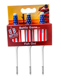 Red, White and Blue Fishing Bobbers 3-Pack — Kids, Military & Veterans Gift