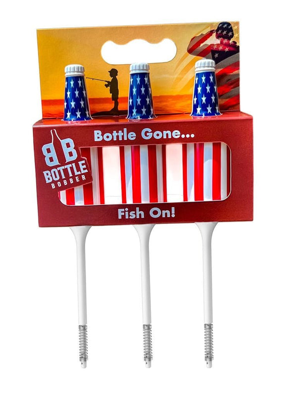 Red, White and Blue Fishing Bobbers 3-Pack — Kids, Military & Veterans Gift