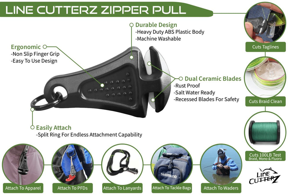 
                
                  "TRIPLE PLAY" Fishing Line Cutter Multi - Pack - Combo Cutter - Southern Bell Brands
                
              