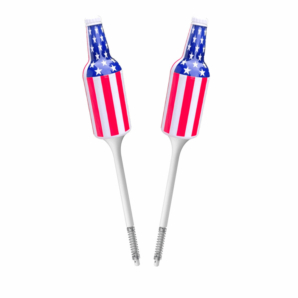 American Flag Fishing Bobber 2-Count, Loose - Red, White & Royal Blue - Southern Bell Brands