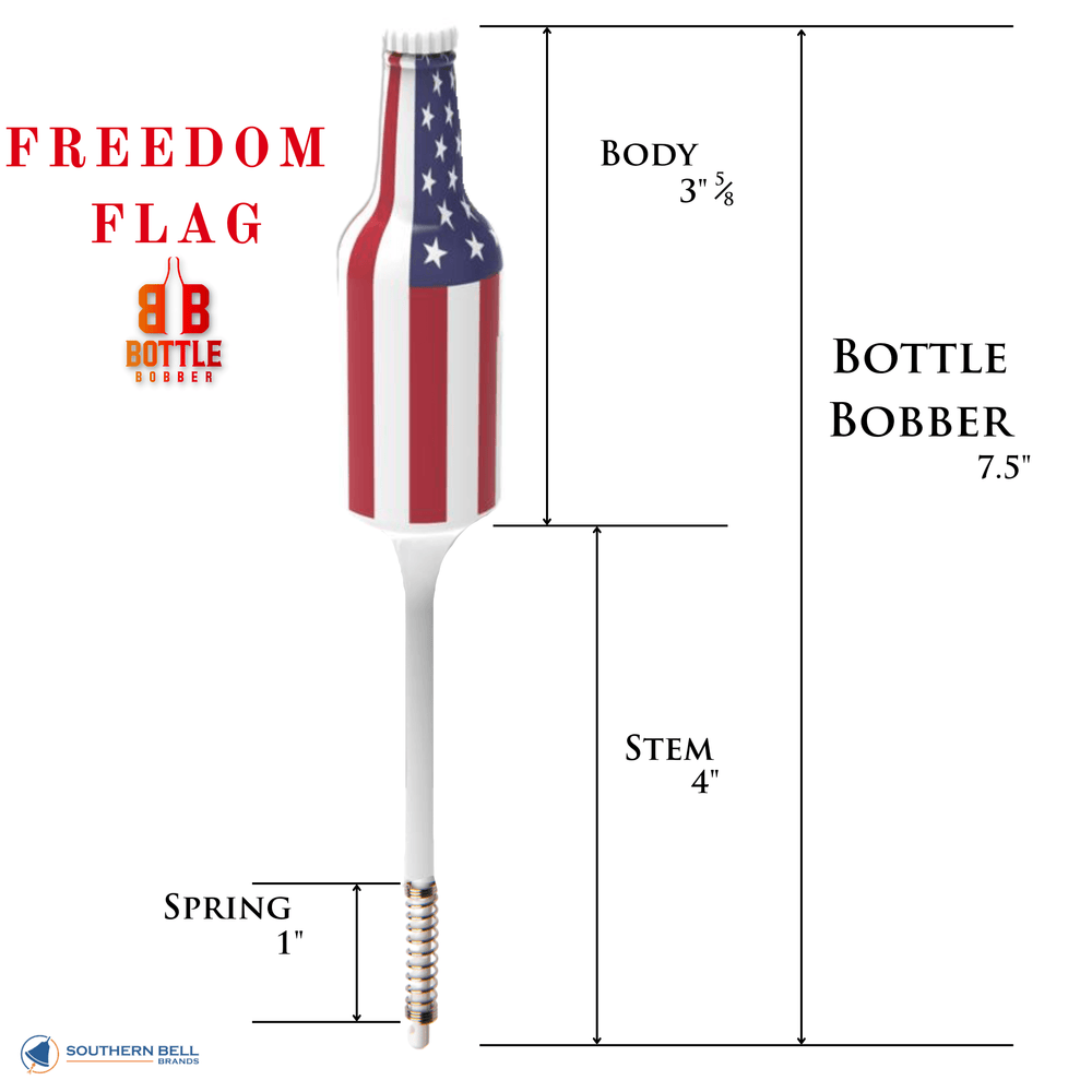 Red and White Fishing Bobbers 2 pcs - American Flag